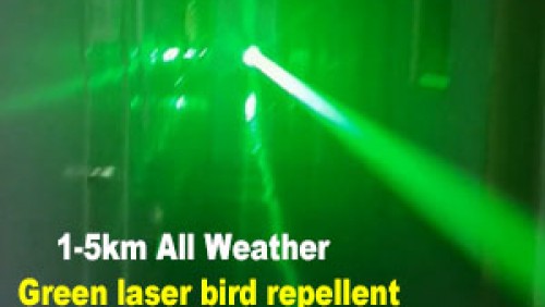 1km All Weather Green Laser Bird Repellent test video