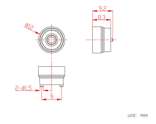 65° lighting angle long distance fixed focus infrared laser light Overall Dimensions 65° lighting angle long distance fixed focus infrared laser light Overall Dimensions
