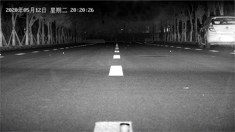房型光斑定焦红表激光补光灯现场测试成效